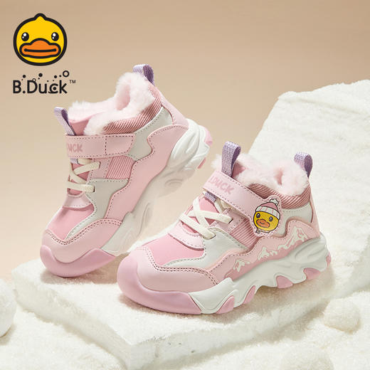 B.DUCK小黄鸭童鞋冬季男女童棉鞋24-30 B5586988A 商品图0
