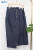 NUTS商场同款牛仔半身裙女开叉a字包臀裙131065084 商品缩略图5
