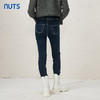 NUTS秋冬款深蓝色气质百搭修身高腰显瘦长款牛仔裤女343112209 商品缩略图2