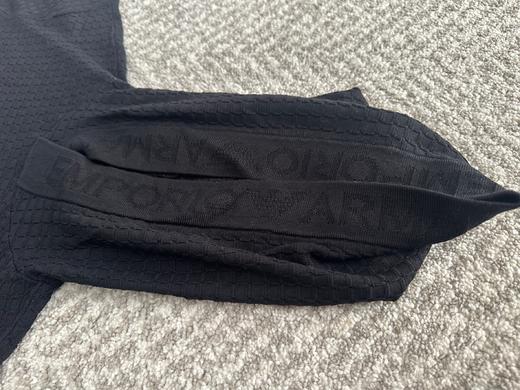 Emporio Armani连帽提花针织衫老钱风正价2k+ 商品图4