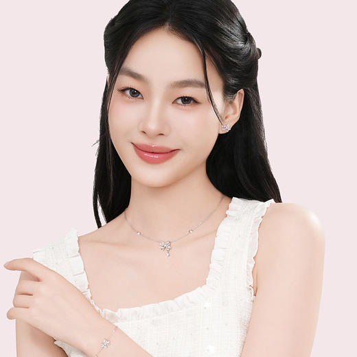 【 繁花项链】Fanci范琦银饰925银蝴蝶结轻奢高级感生日礼物送女友 商品图4