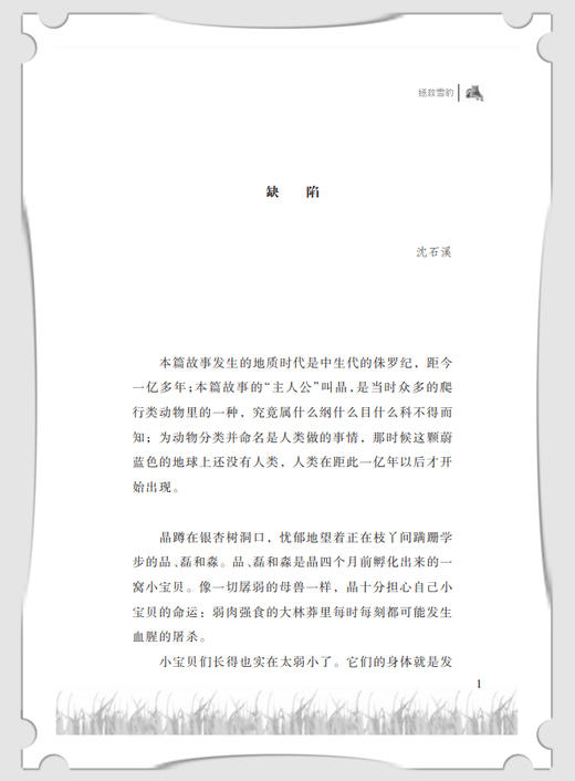 沈石溪动物小说正版 拯救雪豹fb小学生三四五六年级课外阅读书籍儿童文学读物经典书目 沈石溪的书全系列畅销书 商品图2