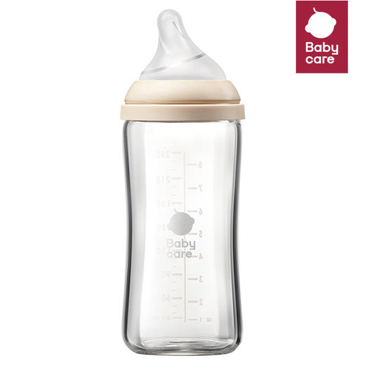 babycare80ml/120ml/240ml歪头仿母乳系列玻璃奶瓶 商品图2
