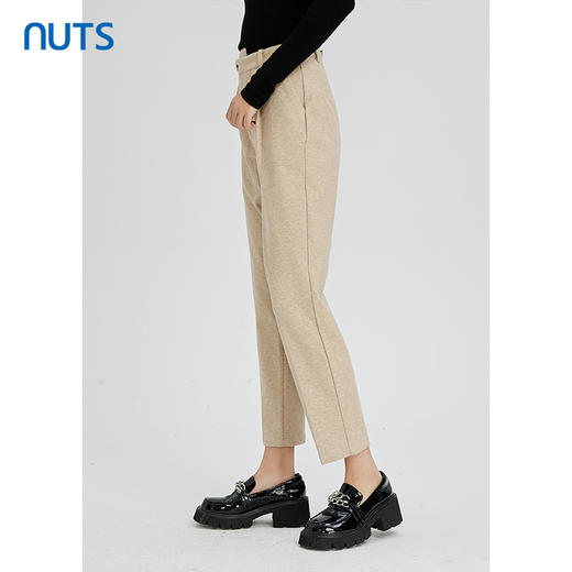 NUTS秋冬款高级设计感简约直筒显瘦百搭高腰休闲长裤女241073145 商品图2