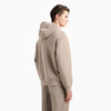 EMPORIO ARMANI 阿玛尼 男士小鹰徽标天鹅绒细节双层平纹针织连帽开衫式卫衣 灰褐色 6D1M97 1JHSZ 0144 商品缩略图2