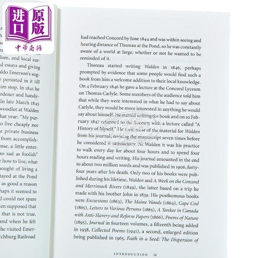 预售 【中商原版】瓦尔登湖 英文原版 Walden Henry David Thoreau 商品图2