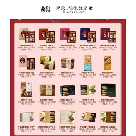 2025年春节小红帽子全系列礼盒💥十锦饼干红色礼盒💞 商品图0