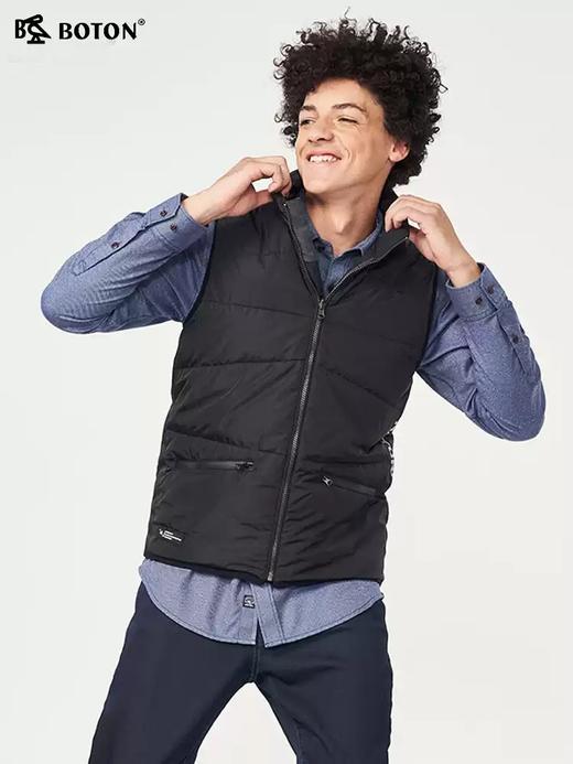 波顿男士秋冬季时尚潮流立领轻薄保暖羽绒马甲MC776320 商品图3
