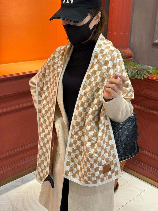 秋冬特惠💰350 LV围巾 怒赞推荐 高端男士款 软糯的男士羊绒围巾 L家ZG同步 商品图0