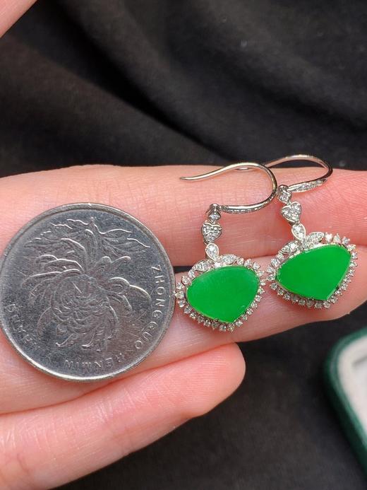 冰绿翡翠耳坠 商品图4