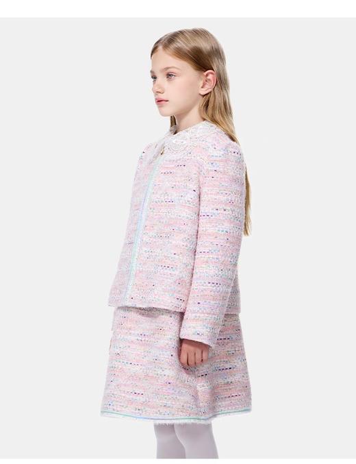 【春上新】【3折】8楼琳麦罗 LYNN&MILO 粉彩粗纺盘带绣小香风套装  吊牌价：2098元  活动价：629元 商品图4