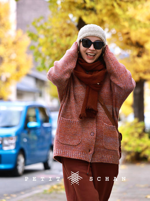 PETIT SCHAN小闪 #074 Inner Beauty 白馥美 羊绒手纺纱手工编织冷帽堆堆帽 商品图9