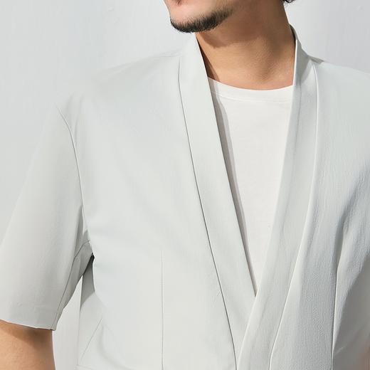 【柴云龙同款】柒牌男装新中式中国风开衫夏季新款男士短袖汉服外套128K71320 商品图2