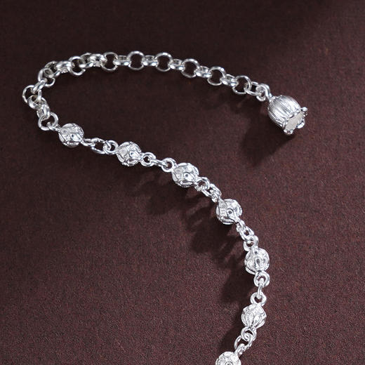 子佩集S990银【蓝蝶之恋】手链【QFSL017】纯银蓝色蝴蝶珐琅彩2412 商品图3