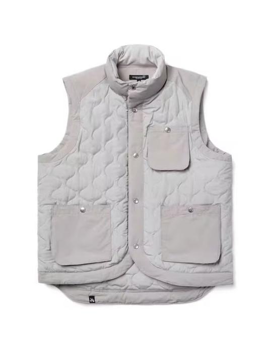 SUPERTOFU(SPTF)/YG-AW24-J152/轻盈保暖 葫芦形间棉 拼接材质 3M夹棉立领马甲 商品图2