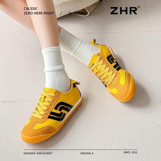 ZHR则则复古平底德训鞋女春季新款软底舒适板鞋平稳百搭低帮鞋女 商品图8