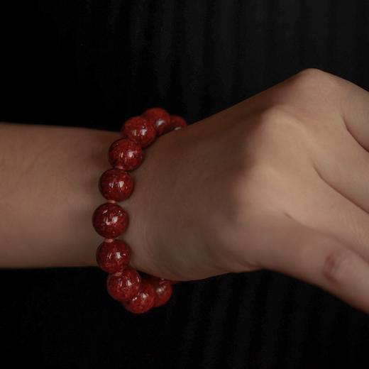 朱砂晶体砂手串多款可选 凤凰茶田3号井朱砂原料 非遗朱砂首饰手链 商品图3