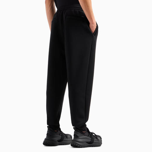 EMPORIO ARMANI 阿玛尼 男士莱赛尔混纺针织休闲运动裤 黑色 6D1PL7 1JOTZ 0999 商品图2