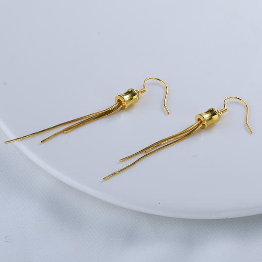 【宏艺珠宝】锦丝灵羽·银s925耳饰 商品图2