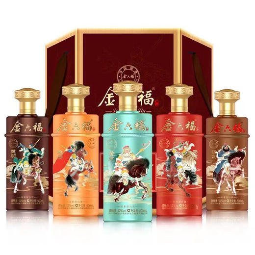 【热销】金六福 五虎上将 浓香型 52度 500ml x5 商品图3