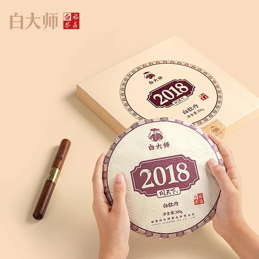 白大师阅天下高山福鼎白茶2018年花香白牡丹茶叶陈年老白茶饼300g 商品图2