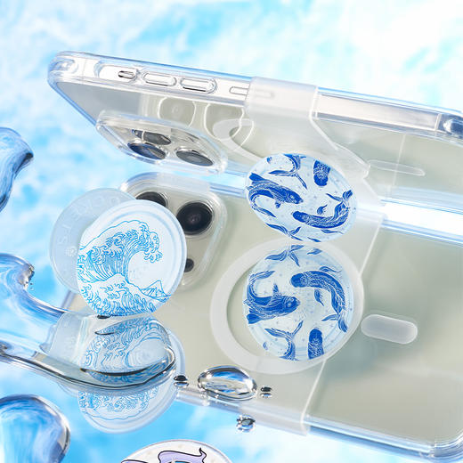 【植物基·地球】锦鲤 POPGRIP泡泡骚 PlantCore植物基系列 蓝色 动物 商品图1