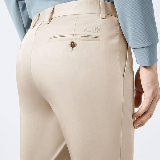 【含莱赛尔】柒牌男士免烫休闲裤2025春季新款商务通勤上班直筒裤128H73430 商品图2