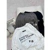 2024新品  蕾蕾同款【手写信！】韩系宽松胸前字母印花纯色长袖圆领T恤 商品缩略图0
