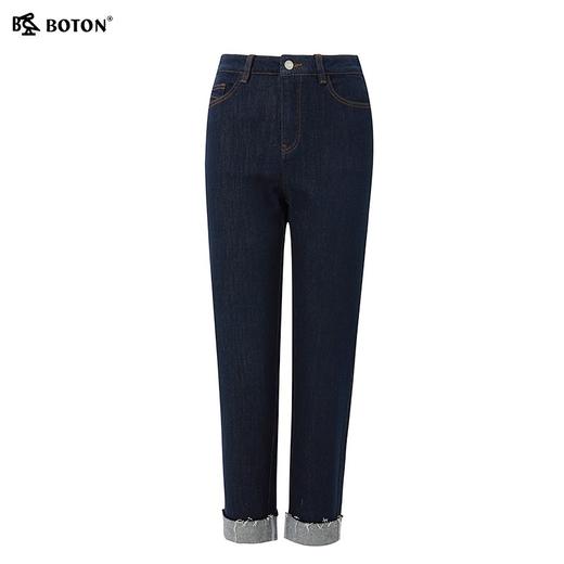 【不褪色】波顿女士春秋季弹力高腰直筒九分裤LF635123 商品图5