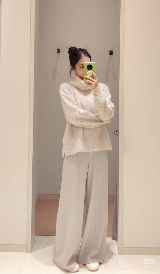 1216-1 断码亏清无退换 独家圆正 小禾强缩羊绒合股纱 重磅套头罩衫 保暖胜羽绒 商品图5