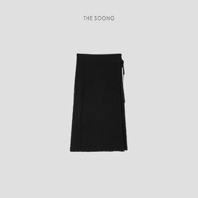 THESOONG"新经典一片式100%棉过令士针织弹力暗扣中腰半身裙HBQZ5624