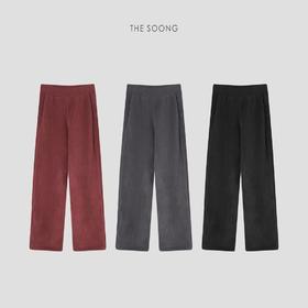 THESOONG"年度神裤"简法时髦线条感超显瘦松紧中腰休闲裤HWKZ6332