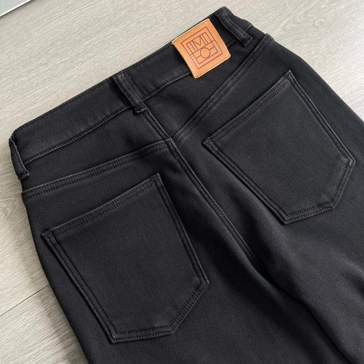 【1月6日  下午15:00 秒杀】偷偷美 厚奥粒绒 黑色 窄版 厚绒直筒裤 商品图7