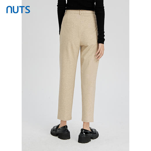 NUTS秋冬款高级设计感简约直筒显瘦百搭高腰休闲长裤女241073145 商品图4