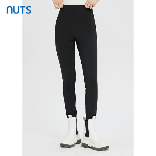 NUTS黑色高腰修身显瘦百搭气质铅笔裤休闲裤女241073067B 商品图1