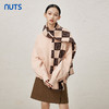 NUTS秋冬款简约气质百搭圆领粉色宽松显瘦落肩卫衣女344021023 商品缩略图1