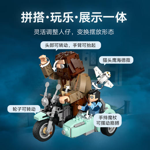 乐高积木L76443乐高哈利波特系列海格与哈利的摩托车之旅 商品图3