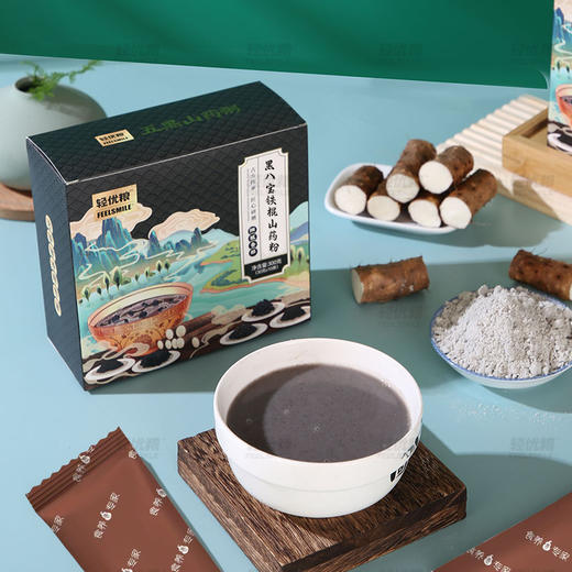 【店选】黑八宝铁棍山药粥 300g/10条/盒 拍一发二 商品图4