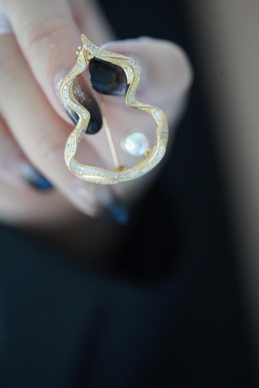 Akoya胸花「时尚宝葫芦」 商品图0