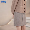 NUTS秋冬款复古气质百搭纯色直筒包臀西装短款半身裙女241061032B 商品缩略图0