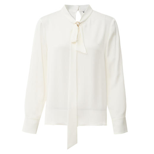 EITIE爱特爱春季新款温柔百搭显瘦飘带上衣7713402 商品图10