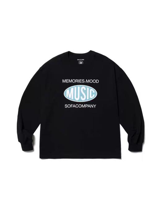 SUPERTOFU(SPTF)/CDT-AW24-T033/舒服公司 圆形音乐主题图案 长袖T恤 商品图3