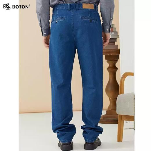 【棉弹舒适】波顿男士春秋高端宽松牛仔长裤ME828322 商品图2