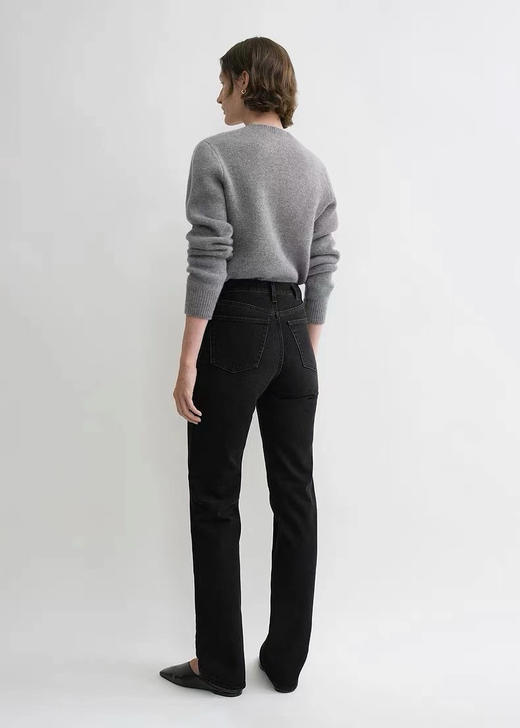 【1月6日  下午15:00 秒杀】偷偷美 厚奥粒绒 黑色 窄版 厚绒直筒裤 商品图1