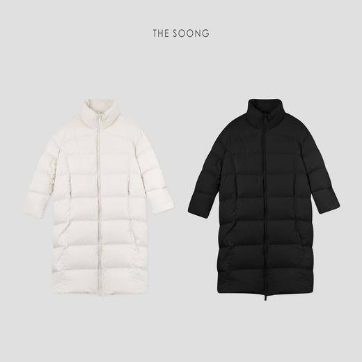 THESOONG"收官鹅"轻量级90白鹅绒保暖立领长款羽绒服HWYRF6331 商品图0