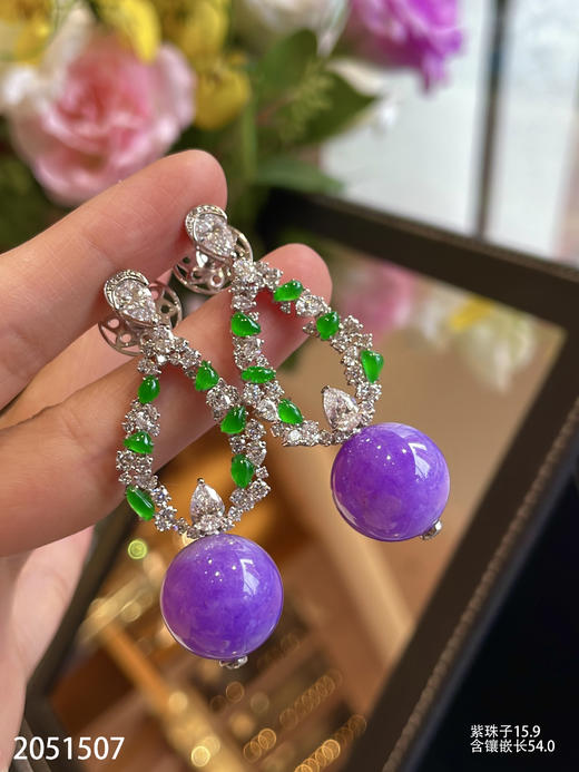 紫罗兰耳坠【2051507】具体价格微信咨询 商品图3