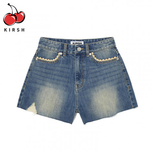 【分销】KIRSH 女 樱桃烫钻牛仔短裤 KKRMCDS502M 商品图7