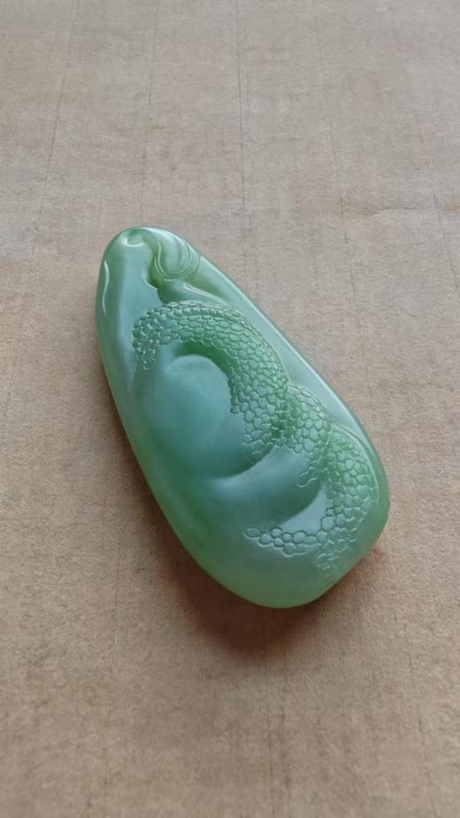 乘龙观音·和田翠青吊坠【嘉石565】 商品图2