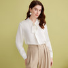 EITIE爱特爱春季新款温柔百搭显瘦飘带上衣7713402 商品缩略图3