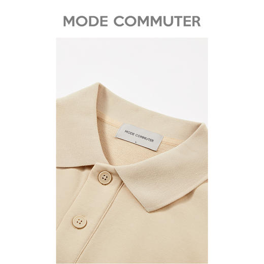 MC |MODE COMMUTER春季翻领印花男polo衫透气吸汗男士长袖MCD124030A 商品图2